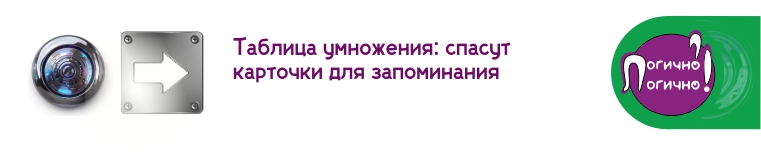 Таблица умножения: спасут карточки для запоминания